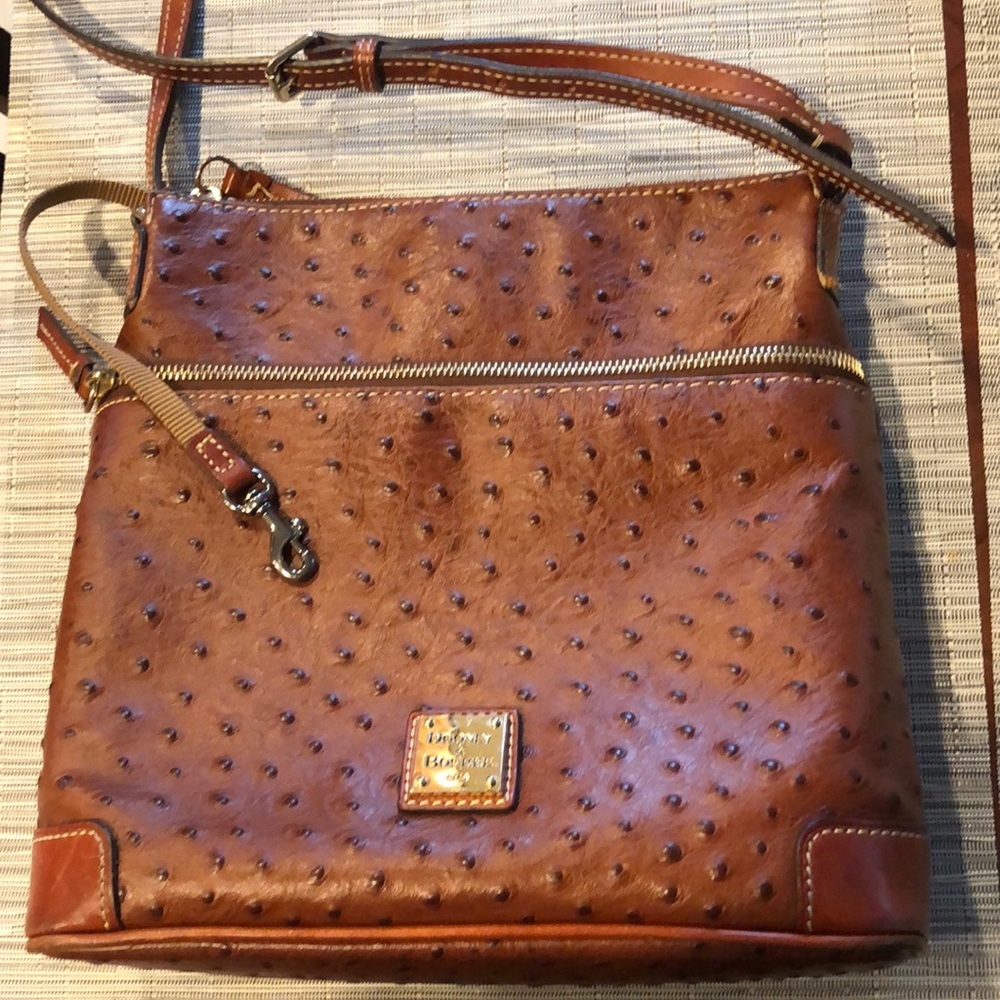 Dooney & Bourke ostrich leather crossbody purse